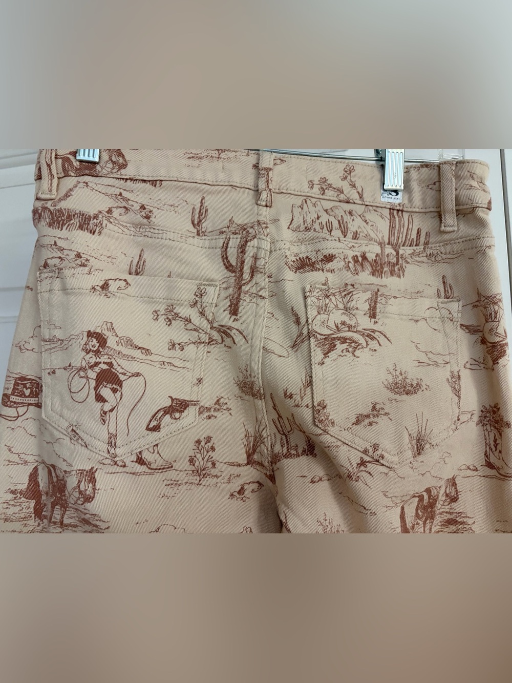 Altar'd State Beige Desert-Print Wide Leg Chinos - Picture 5 of 6
